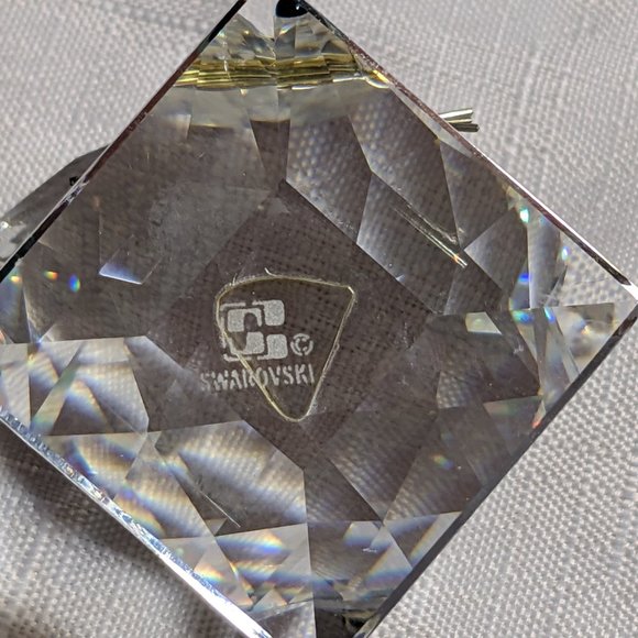 Lge Swarovski 1980's Mouse Spring Tail Sits on A Square Base Not Original Box - Picture 8 of 12